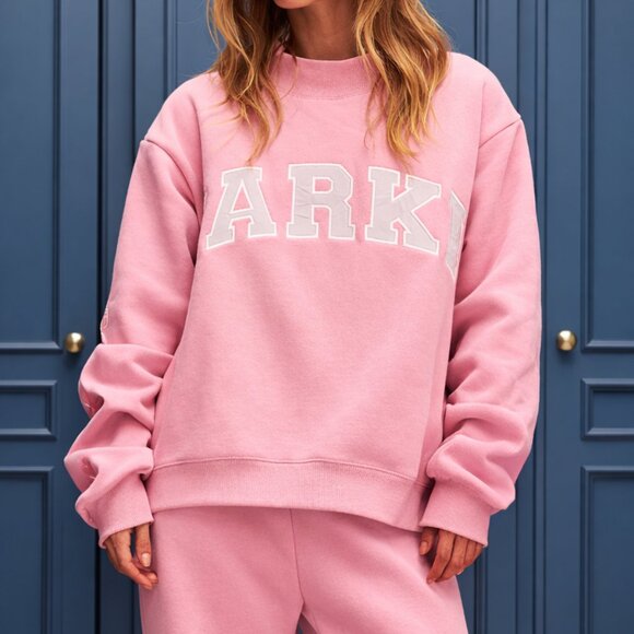 Parke Tops - PARKE Valentine's Varsity Mockneck (Blush + Lavender)👕🤍